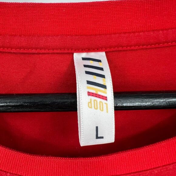 Fifth Loop bittersweet tee large mens skeleton bear graphic t-shirt red - Picture 6 of 11